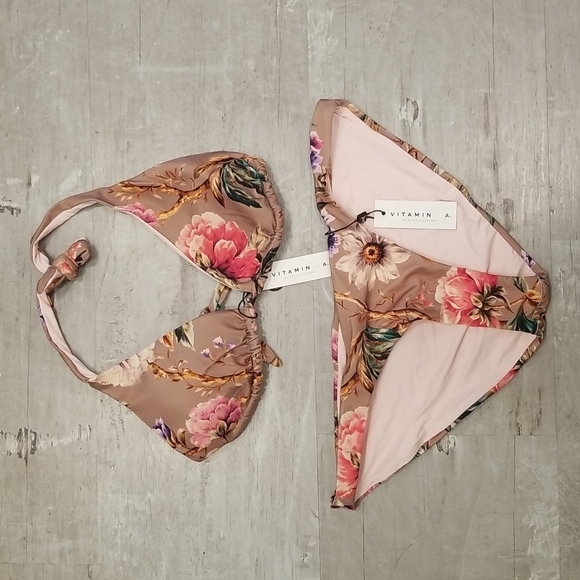 💕VITAMIN A💕 Bikini Set Talia Top (8 Medium) + Luciana Bottom (10 Large) NWT - Picture 10 of 14